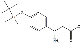 METHYL (3S)-3-AMINO-3-[4-(1,1,2,2-TETRAMETHYL-1-SILAPROPOXY)PHENYL]PROPANOATE Struktur