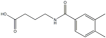 4-[(3,4-DIMETHYLBENZOYL)AMINO]BUTANOIC ACID Struktur