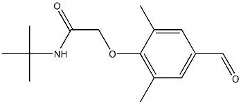 N-(TERT-BUTYL)-2-(4-FORMYL-2,6-DIMETHYLPHENOXY)ACETAMIDE Struktur