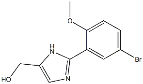 2-(5-BROMO-2-METHOXYPHENYL)-5-HYDROXYMETHYLIMIDAZOLE Struktur