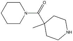 (4-METHYL-PIPERIDIN-4-YL)-PIPERIDIN-1-YL-METHANONE Struktur