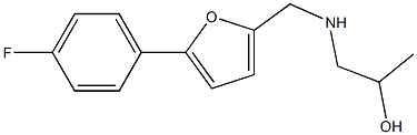 1-(((5-(4-FLUOROPHENYL)-2-FURYL)METHYL)AMINO)PROPAN-2-OL Struktur