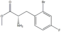 METHYL (2S)-2-AMINO-3-(2-BROMO-4-FLUOROPHENYL)PROPANOATE Struktur