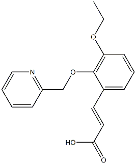 (2E)-3-[3-ETHOXY-2-(PYRIDIN-2-YLMETHOXY)PHENYL]ACRYLIC ACID Struktur