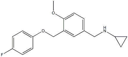 (1S)CYCLOPROPYL(3-[(4-FLUOROPHENOXY)METHYL]-4-METHOXYPHENYL)METHYLAMINE Struktur