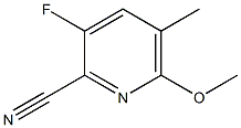 3-FLUORO-6-METHOXY-5-METHYLPYRIDINE-2-CARBONITRILE Struktur