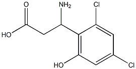 3-AMINO-3-(2,4-DICHLORO-6-HYDROXY-PHENYL)-PROPIONIC ACID Struktur