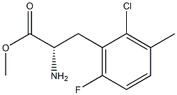 METHYL (2S)-2-AMINO-3-(2-CHLORO-6-FLUORO-3-METHYLPHENYL)PROPANOATE Struktur