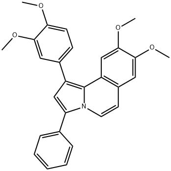 1-(3,4-DIMETHOXYPHENYL)-8,9-DIMETHOXY-3-PHENYLPYRROLO[2,1-A]ISOQUINOLINE Struktur