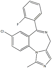 MIDAZOLAM-(METHYL,1,3A,4-13C4-5-15N) MALEATE SALT Struktur