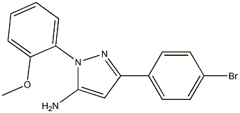 3-(4-BROMOPHENYL)-1-(2-METHOXYPHENYL)-1H-PYRAZOL-5-AMINE Struktur