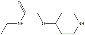 N-ETHYL-2-(PIPERIDIN-4-YLOXY)-ACETAMIDE Struktur