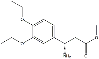 METHYL (3S)-3-AMINO-3-(3,4-DIETHOXYPHENYL)PROPANOATE Struktur