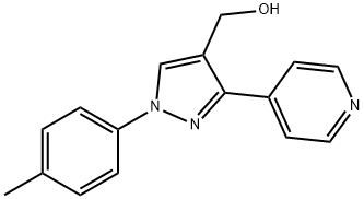 (3-(PYRIDIN-4-YL)-1-P-TOLYL-1H-PYRAZOL-4-YL)METHANOL Struktur