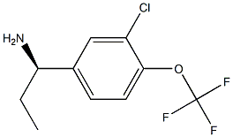 (1R)-1-[3-CHLORO-4-(TRIFLUOROMETHOXY)PHENYL]PROPYLAMINE Struktur