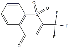 2-TRIFLUOROMETHYL-4H-THIOCHROMENE-1,1,4-TRIONE Struktur