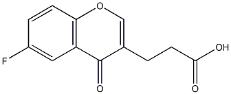 3-(6-FLUORO-4-OXO-4H-CHROMEN-3-YL)PROPANOIC ACID Struktur