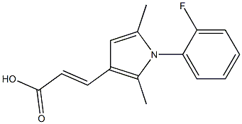 (2E)-3-[1-(2-FLUOROPHENYL)-2,5-DIMETHYL-1H-PYRROL-3-YL]ACRYLIC ACID Struktur