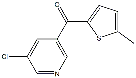 3-CHLORO-5-(5-METHYL-2-THENOYL)PYRIDINE Struktur