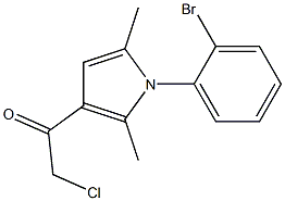 1-[1-(2-BROMOPHENYL)-2,5-DIMETHYL-1H-PYRROL-3-YL]-2-CHLOROETHANONE Struktur