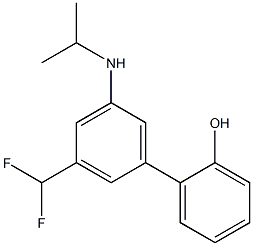 3'-DIFLUOROMETHYL-5'-(ISOPROPYLAMINO)[1,1'-BIPHENYL]-2-OL Struktur