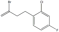 2-BROMO-4-(2-CHLORO-4-FLUOROPHENYL)-1-BUTENE Struktur