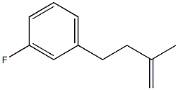 4-(3-FLUOROPHENYL)-2-METHYL-1-BUTENE Struktur