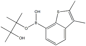 2,3-DIMETHYL-BENZO[B]THIOPHENE-7-BORONIC ACID PINACOL ESTER Struktur