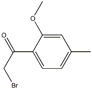 2-BROMO-1-(2-METHOXY-4-METHYLPHENYL)ETHANONE Struktur