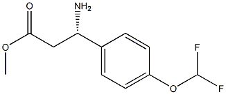 METHYL (3S)-3-AMINO-3-[4-(DIFLUOROMETHOXY)PHENYL]PROPANOATE Struktur