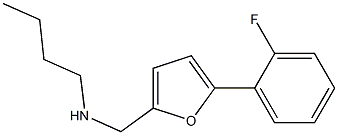 N-((5-(2-FLUOROPHENYL)-2-FURYL)METHYL)BUTAN-1-AMINE Struktur