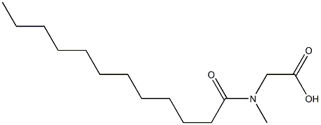 N-LAUROYLSARCOSINE, [3H]- Struktur