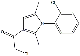 2-CHLORO-1-[1-(2-CHLOROPHENYL)-2,5-DIMETHYL-1H-PYRROL-3-YL]ETHANONE Struktur