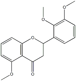 5,2',3'-TRIMETHOXYFLAVANONE Struktur