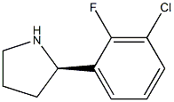 (2R)-2-(3-CHLORO-2-FLUOROPHENYL)PYRROLIDINE Struktur