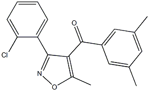 4-(3,5-DIMETHYLBENZOYL)-3-(2-CHLOROPHENYL)-5-METHYLISOXAZOLE