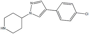 4-[4-(4-CHLORO-PHENYL)-PYRAZOL-1-YL]-PIPERIDINE Struktur