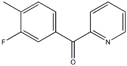 2-(3-FLUORO-4-METHYLBENZOYL)PYRIDINE Struktur