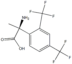 (2S)-2-AMINO-2-[2,4-BIS(TRIFLUOROMETHYL)PHENYL]PROPANOIC ACID Struktur