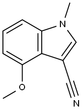 3-CYANO-4-METHOXY-1-METHYLINDOLE Struktur