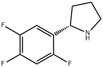 (2S)-2-(2,4,5-TRIFLUOROPHENYL)PYRROLIDINE Struktur