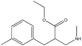 2-METHYLAMINOMETHYL-3-M-TOLYL-PROPIONIC ACID ETHYL ESTER Struktur