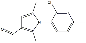 1-(2-CHLORO-4-METHYLPHENYL)-2,5-DIMETHYL-1H-PYRROLE-3-CARBALDEHYDE Struktur