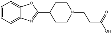 3-[4-(1,3-BENZOXAZOL-2-YL)PIPERIDINO]PROPANOIC ACID Struktur