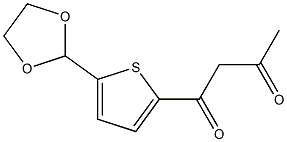 5-(1,3-DIOXOLAN-2-YL)-2-THIENYL 2-OXOPROPYL KETONE Struktur