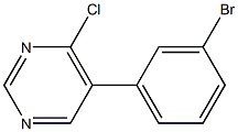 5-(3-BROMOPHENYL)-4-CHLOROPYRIMIDINE Struktur