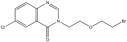 3-[2-(2-BROMO-ETHOXY)-ETHYL]-6-CHLORO-3H-QUINAZOLIN-4-ONE Struktur