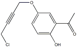 1-[5-(4-CHLORO-BUT-2-YNYLOXY)-2-HYDROXY-PHENYL]-ETHANONE Struktur