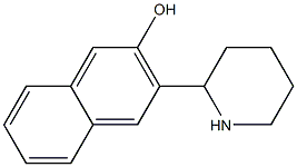 3-PIPERIDIN-2-YL-NAPHTHALEN-2-OL Struktur