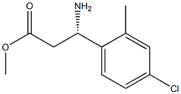 METHYL (3S)-3-AMINO-3-(4-CHLORO-2-METHYLPHENYL)PROPANOATE Struktur